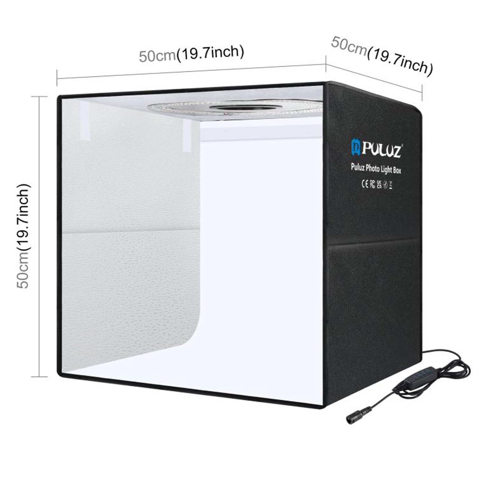 Amazon | PULUZ (プルズ) 20インチ/50cmライトボックス、大型フォト